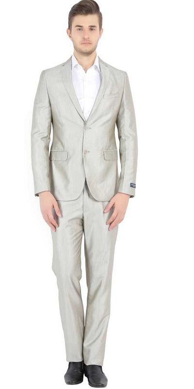 Single Breasted Solid Men Suit